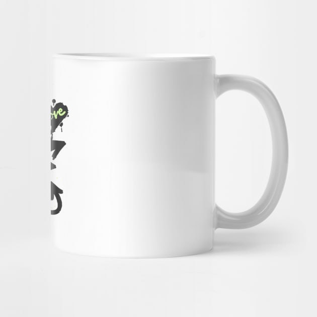 DRUM & BASS  - Graffiti Steez (Lime/black) by DISCOTHREADZ 